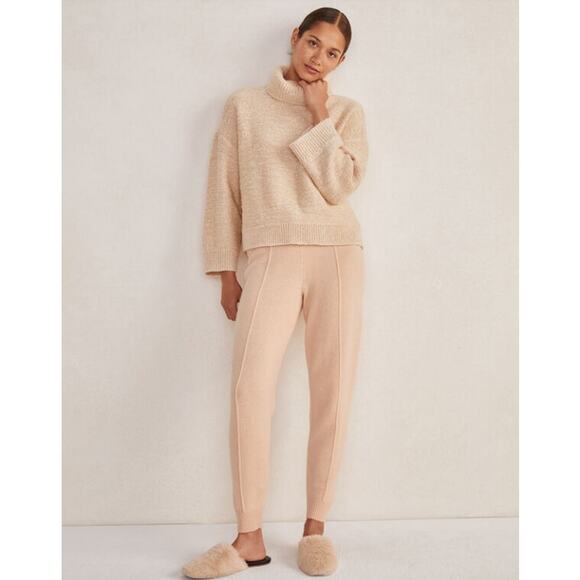 Haven Well Within SZ L Marled Turtleneck Sweater COLOR SANDSTONE/IVORY - Picture 4 of 8